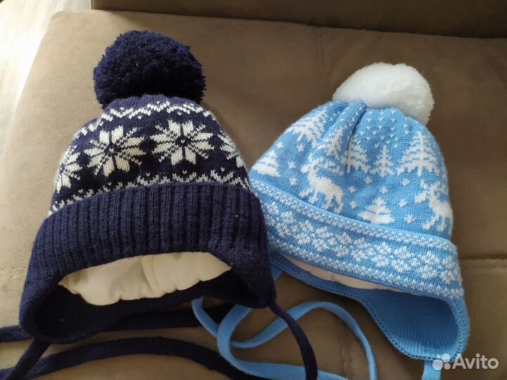 Шапка зимняя для мальчика 40-42