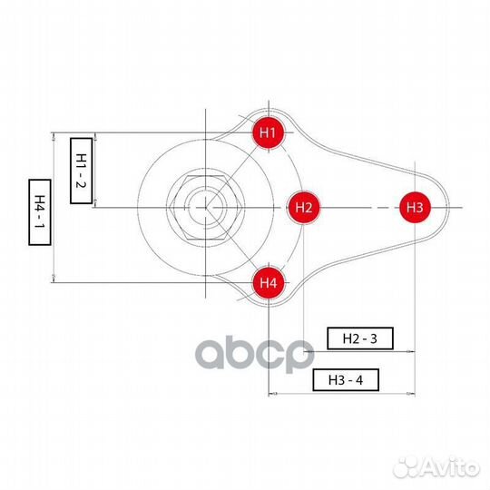 Опора шаровая chevrolet Lacetti / Nubira / Optra