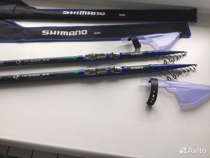 Удочки Shimano, Mikado и Bazizfish 4, 5 и 6 метров
