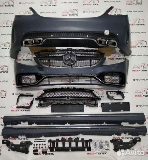 Обвес Mercedes C-class w205 стиль C63 AMG полный