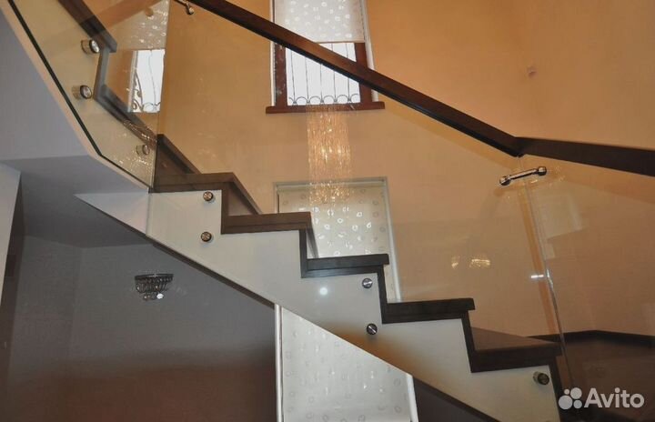 Стеклянные ограждения для лестницы