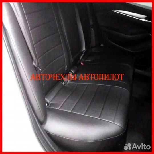 Чехлы Автопилот Kia Rio 2 из экокожи чёрные Класси