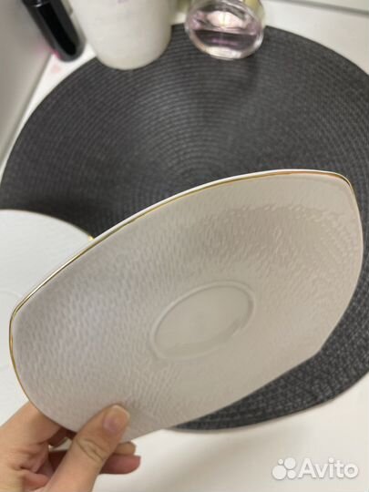 Блюдца от чайного сервиза Lefard Оро Бьянко