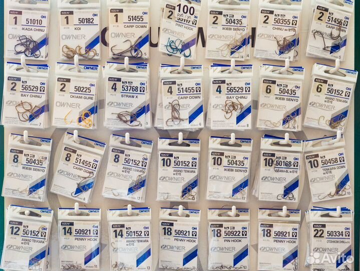 Японские крючки Owner. Оригиналы