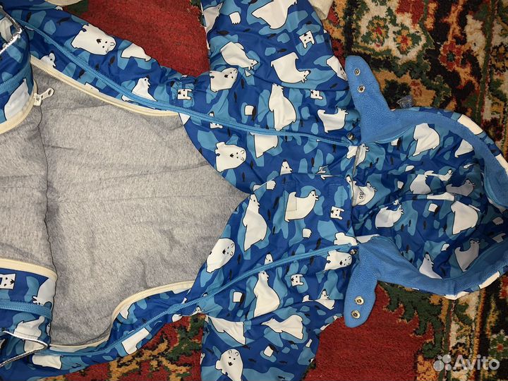 Зимний комбинезон для мальчика 86