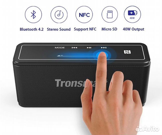 Портативная блютуз колонка Tronsmart Mega 40 вт