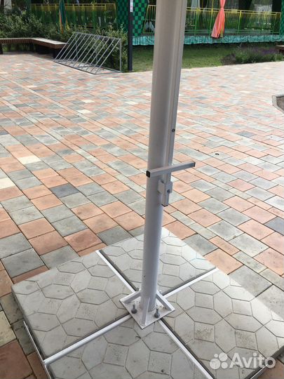 Уличный зонт для кафе, дачи 3х3 (4 пригруза)