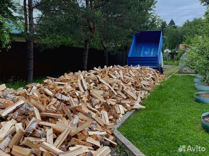 Дрова березовые. Колотые
