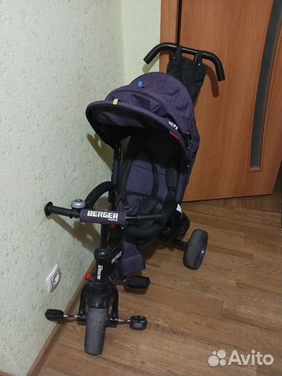 Велосипед коляска с ручкой