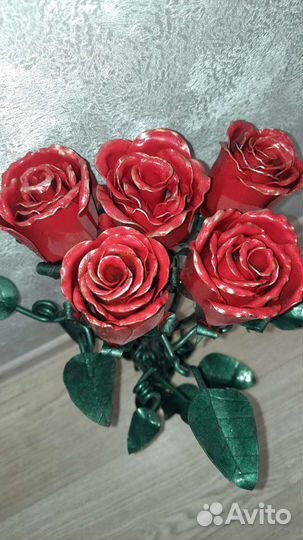 Розы из металла ручная работа