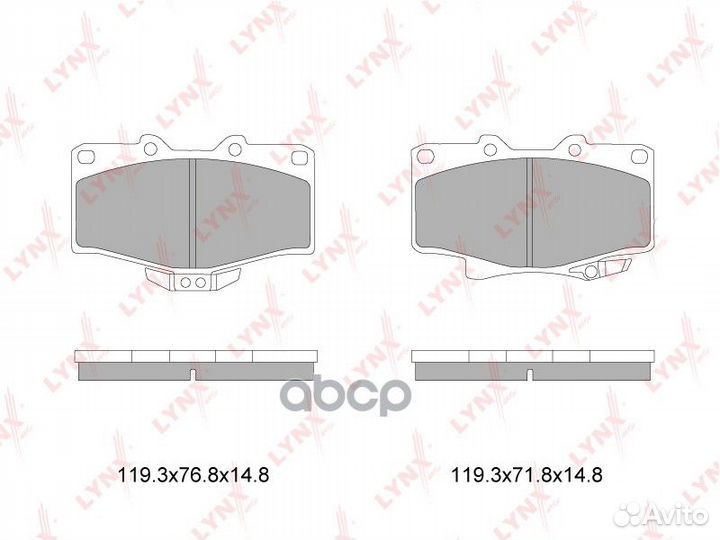 Колодки тормозные дисковые перед BD7603 LYN