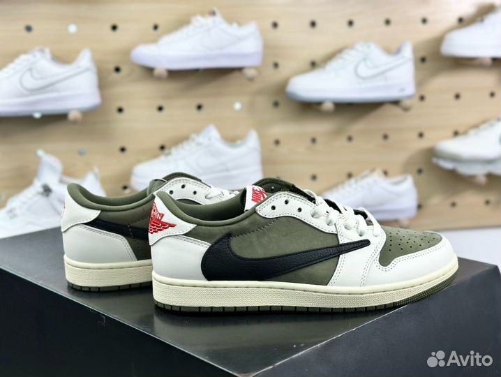 Travis Scott X Air Jordan 1 Low Medium Olive