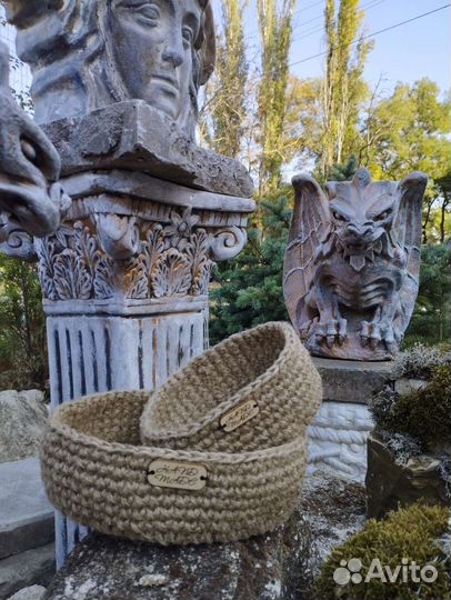 Корзинка из джута