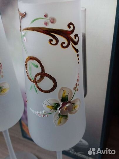 Бокалы свадебные новые Чехия