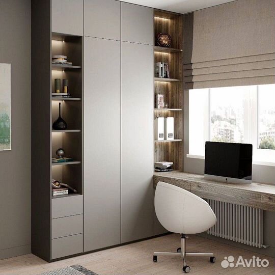 Шкаф с рабочей зоной на заказ