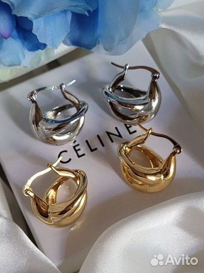 Стильные серьги Celine Новинка