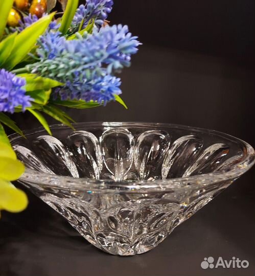 Чехия, блюдо, фруктовница хрусталь Германия, СССР