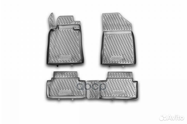 Комплект резиновых автомобильных ковриков в сал