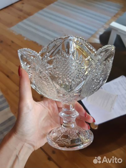 Хрустальная конфетница СССР
