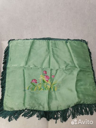 Наволочка с бахромой,накидка на подушку СССР