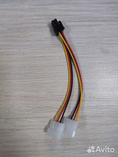 Переходник для доп. питания видеокарты 6pin