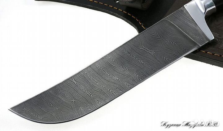Нож Узбекский дамаск черный граб венге