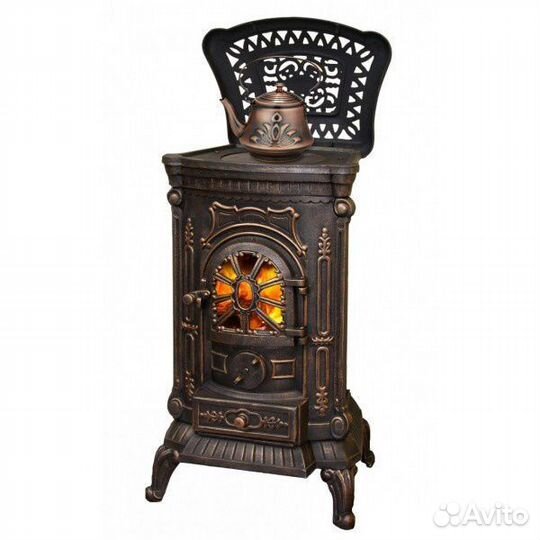 Печь-камин чугунная LK Ambra (150 м; 9 кВт; D120