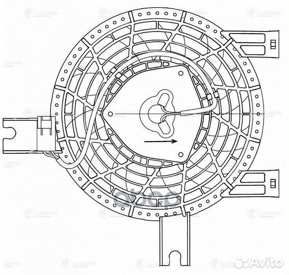 Вентилятор радиатора lfac1950 luzar
