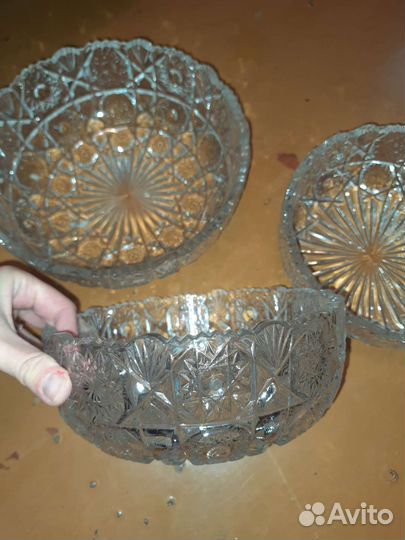 Салатник хрустальный