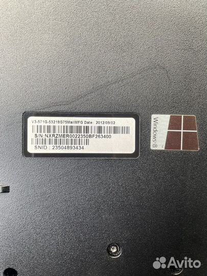 Ноутбук acer aspire v3 571g