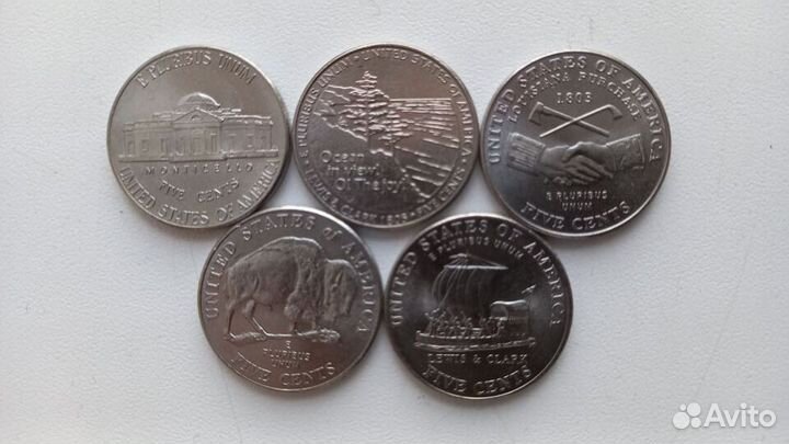 Монеты США в т.ч. серебряные и Китая