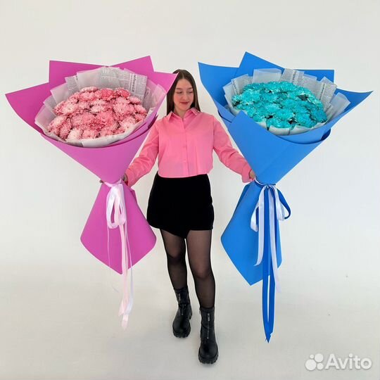 Яркие Букеты-Гиганты из Хризантем