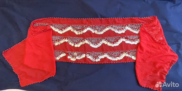 Пояс с монетками для восточных танцев