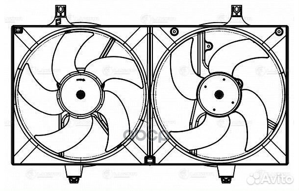Электровентилятор охлаждения для а/м Nissan Alm