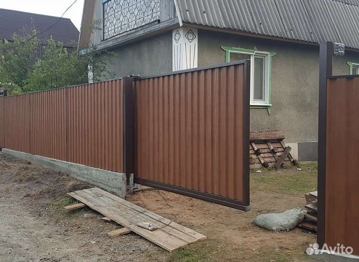 Установка Откатных ворот (Автомат ) и Заборов