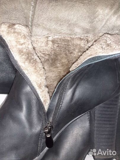 Сапоги женские из натуральной кожи 39 размер