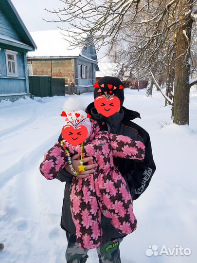 62р.Зимний комбинезон