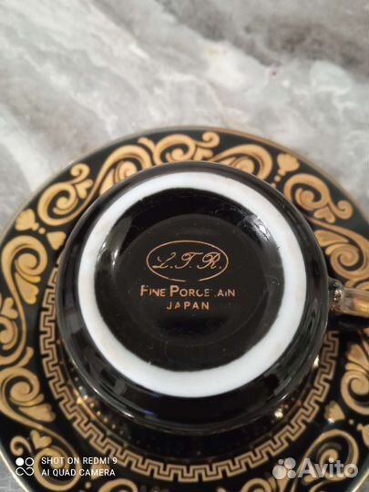 Чашка с блюдцем фарфор