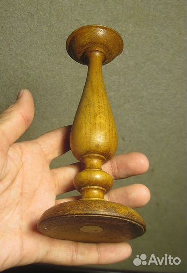 Подсвечник дубовый, 1 свеча