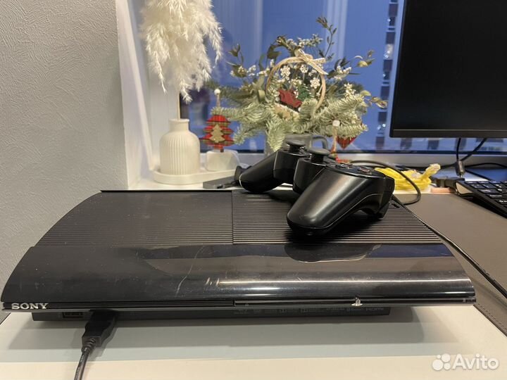 Игровая приставка ps3 slim 120 Gb SSD