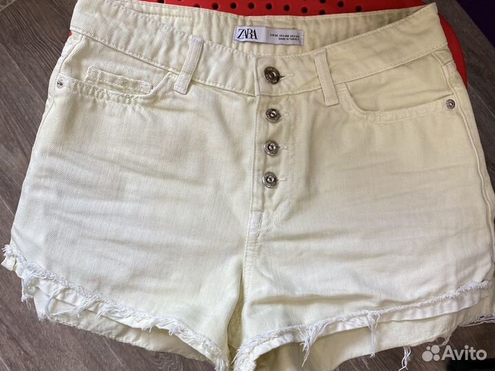 Джинсовые шорты zara 32