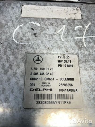 Эбу Блок управления двс OM651 Mercedes-Benz E