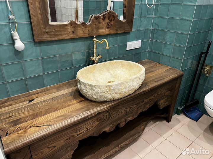 Тумба под раковину/в ванную из массива на заказ