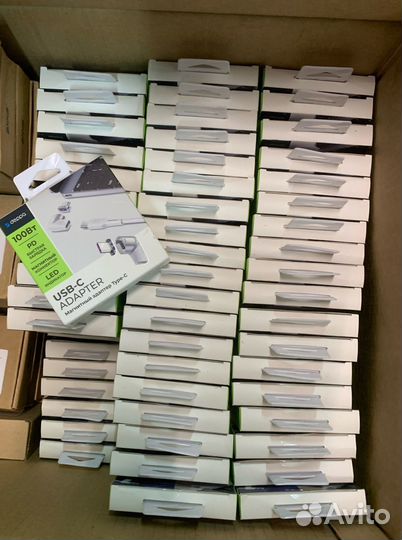 Магнитный адаптер Deppa USB-С - USB-C 100 Вт