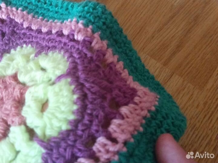 Плед вязаный крючком