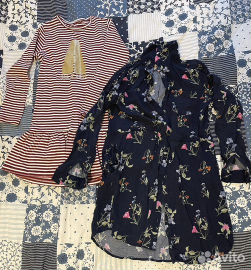 Пакет вещей на девочку 128-134 h&m-next-mango