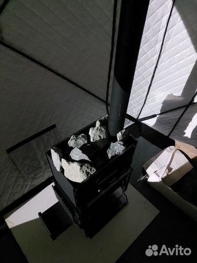 Печь для зимней палатки или мобильной бани