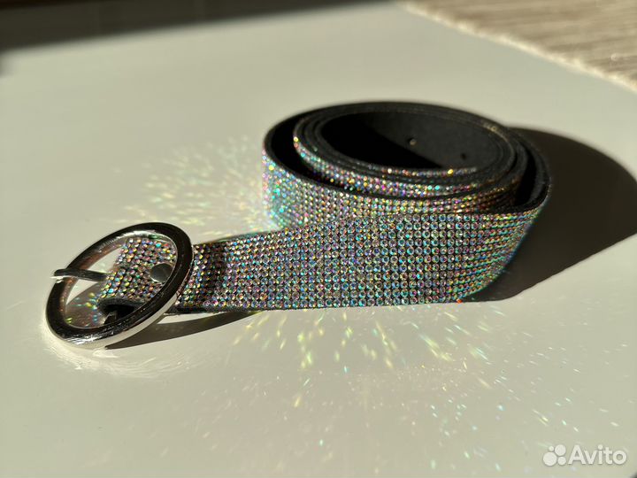 Ремень со стразами