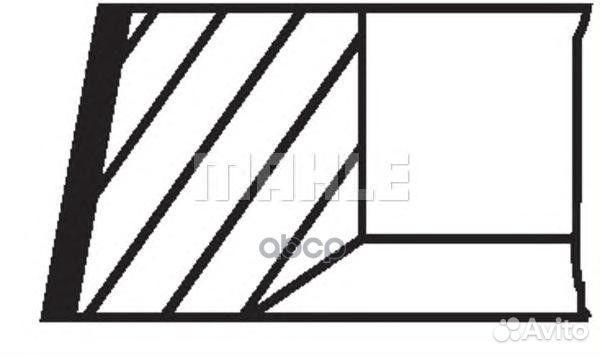 Кольца поршневые 02207N2 Mahle/Knecht