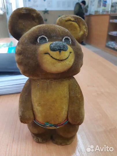 Олимпийский мишка редкий флок СССР